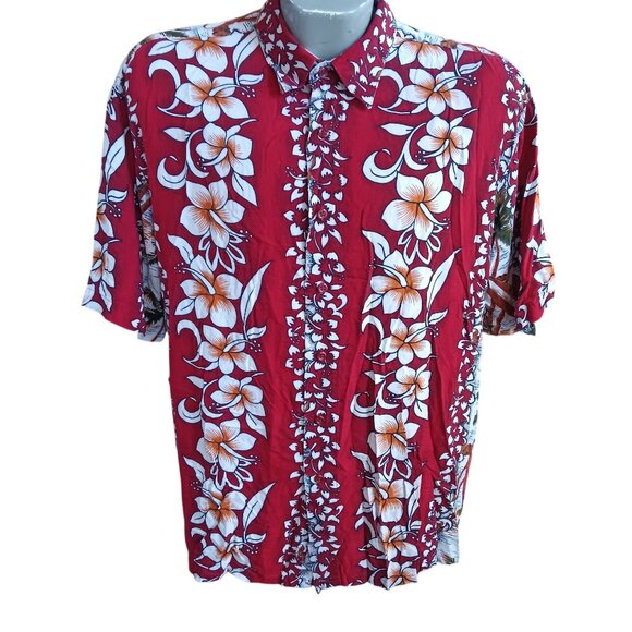 Vintage Large Hawaiian Shirt Puritan Rayon Mens Surfboard 1990's - Picture 2 of 4